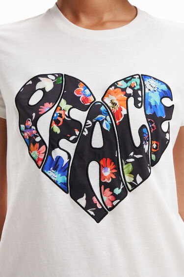 Camiseta corazón Peace | Desigual