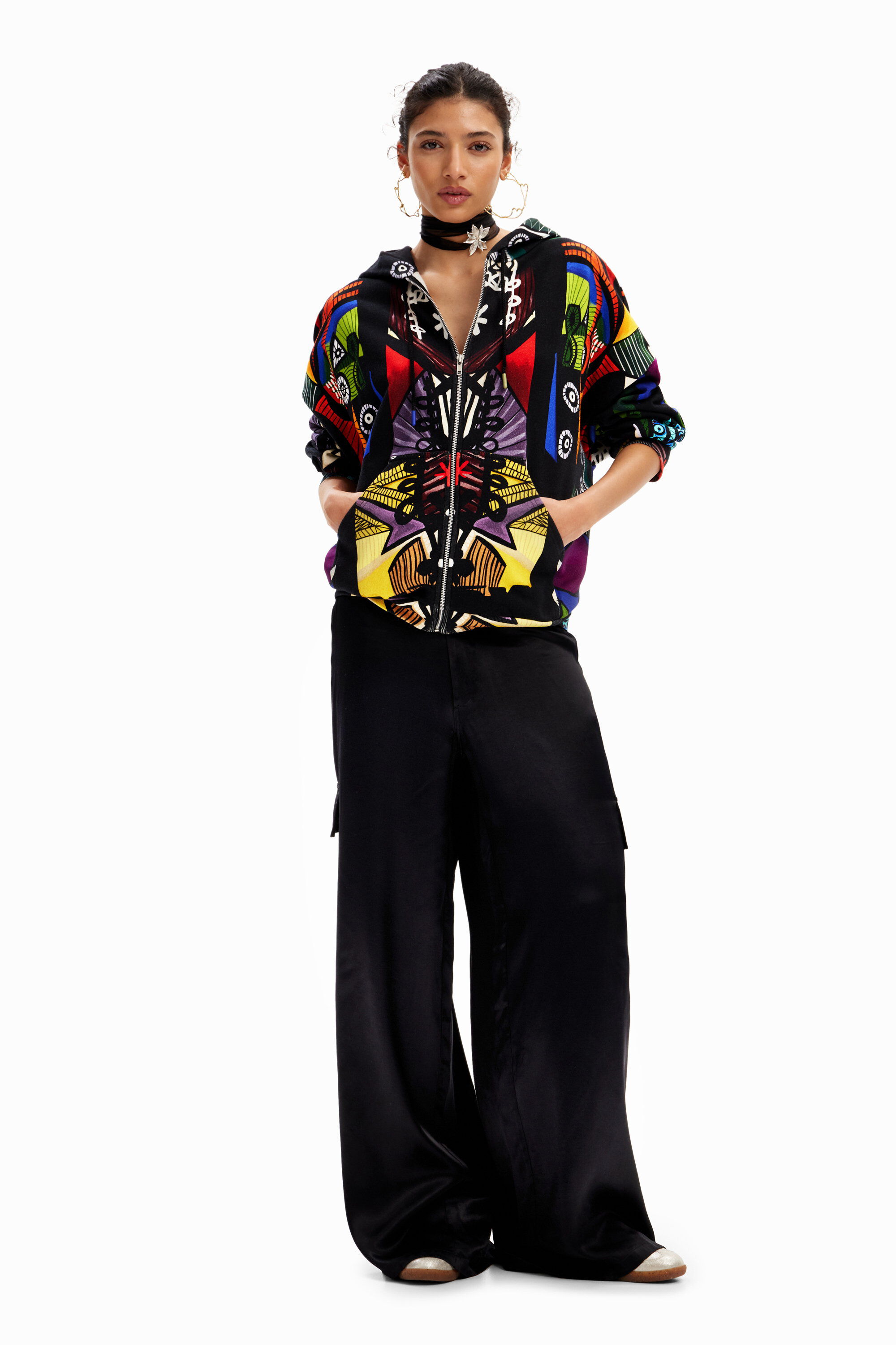 Women's M. Christian Lacroix arty hoodie I Desigual.com