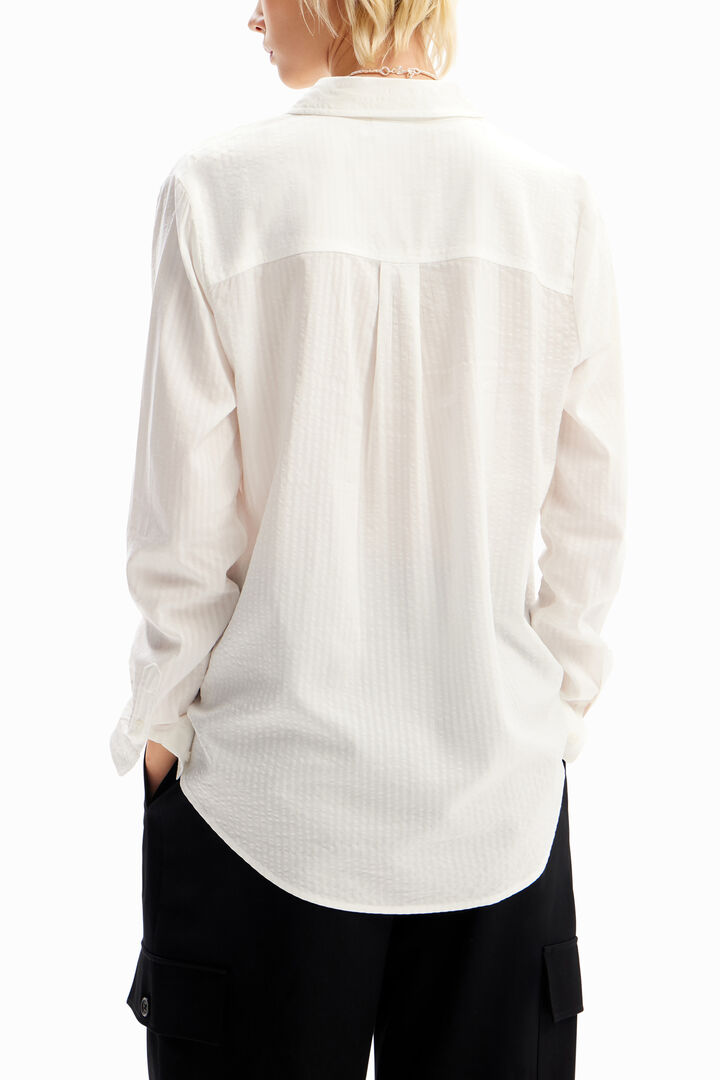 Textured striped shirt | Desigual