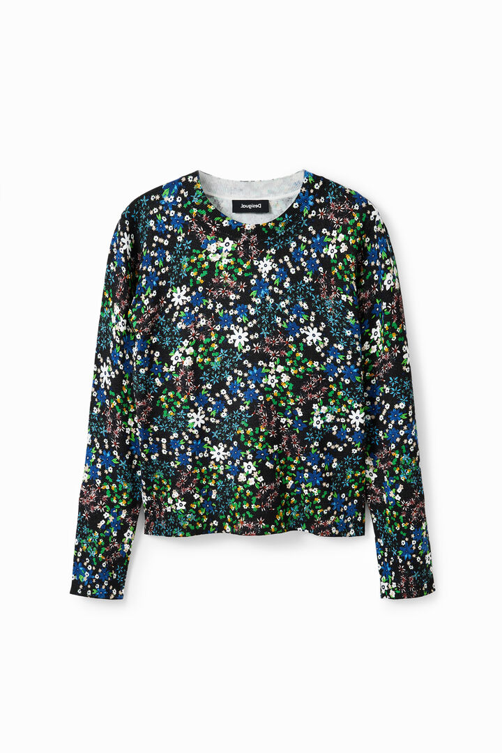 Slim floral fine pullover | Desigual