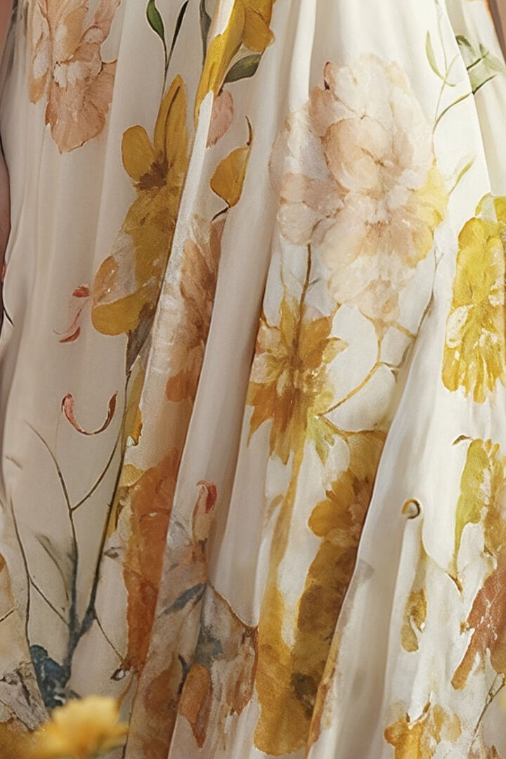 Silk magnolia slip dress | Desigual