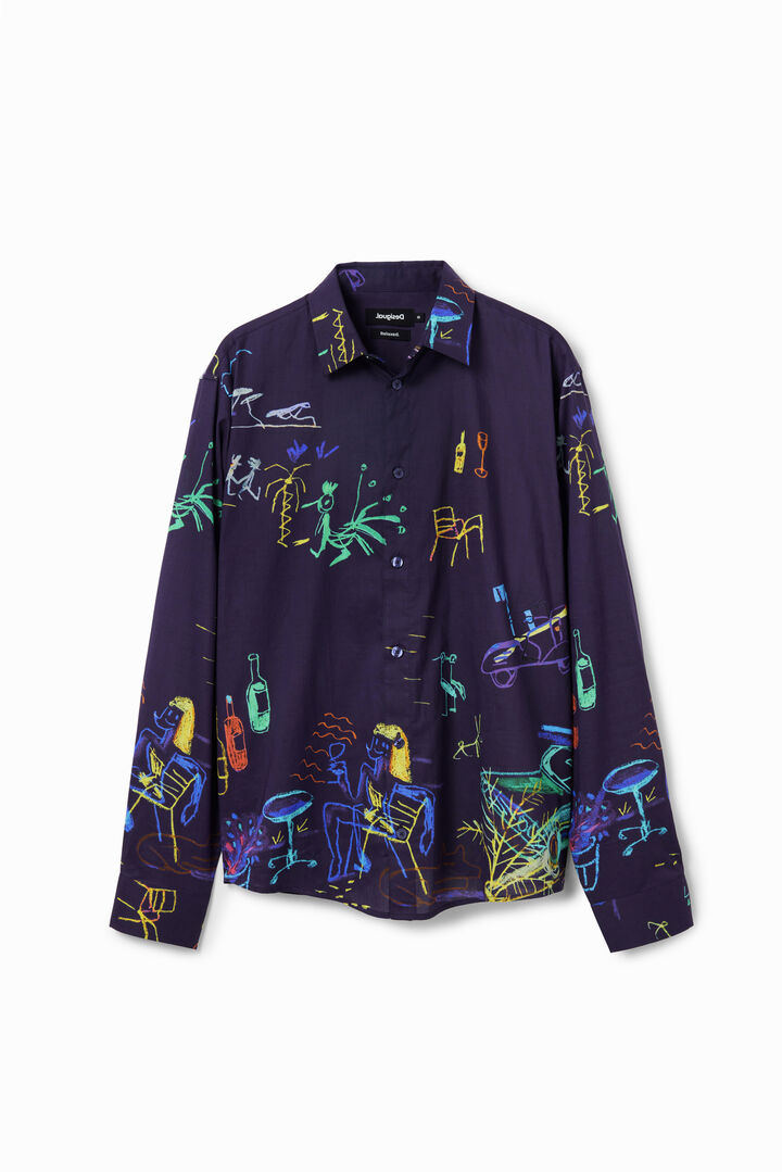 Camicia maniche lunghe Illustrazioni | Desigual