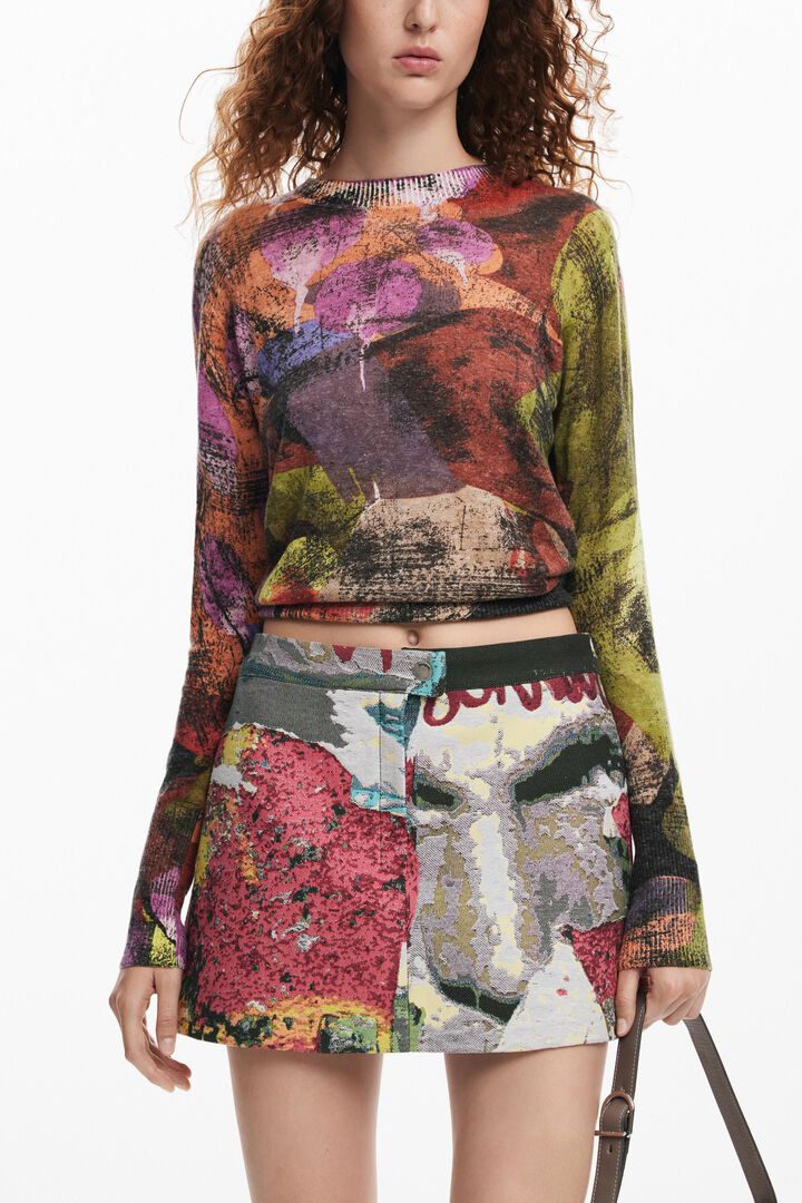 Short floral skirt M. Christian Lacroix | Desigual