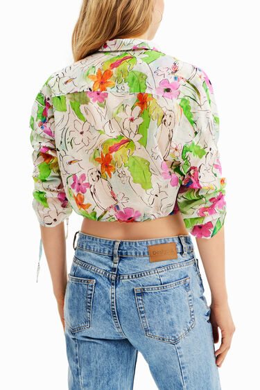 Camisa curta frunzit | Desigual