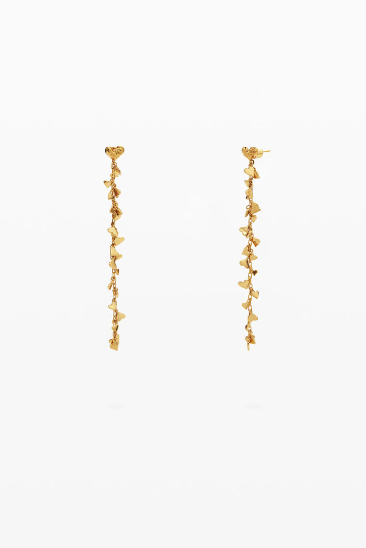 Zalio gold-plated cascade earrings