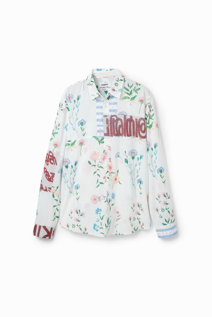 Floral voile shirt