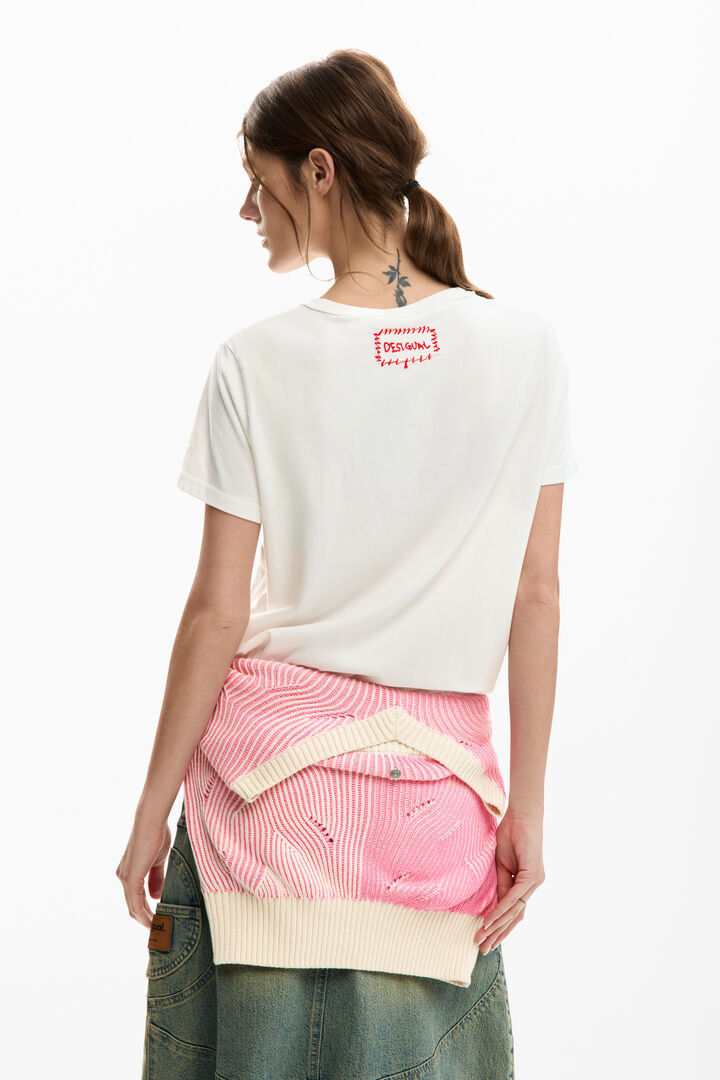 Mickey and Minnie Mouse&trade; heart T-shirt | Desigual