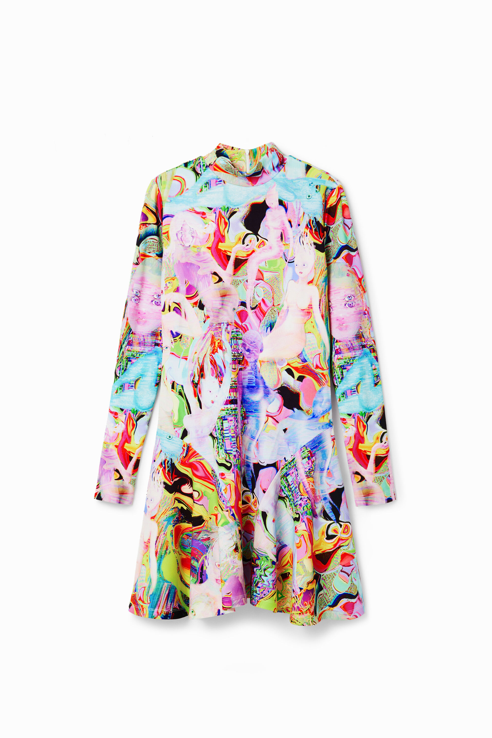 Maria Escote short skater dress - MATERIAL FINISHES - M