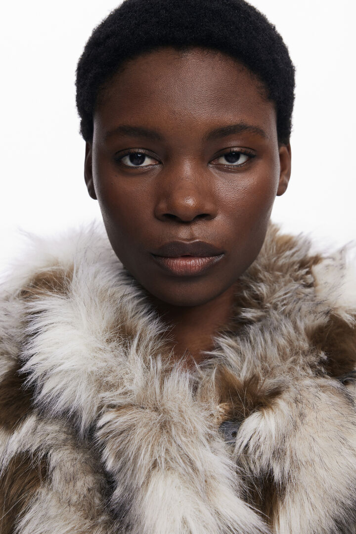 Denim fur vest | Desigual