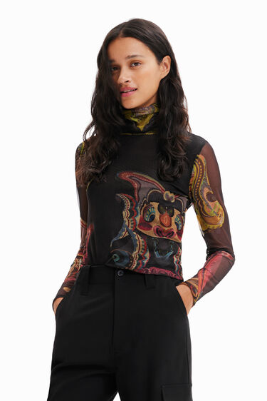 M. Christian Lacroix tulle tapestry T-shirt | Desigual