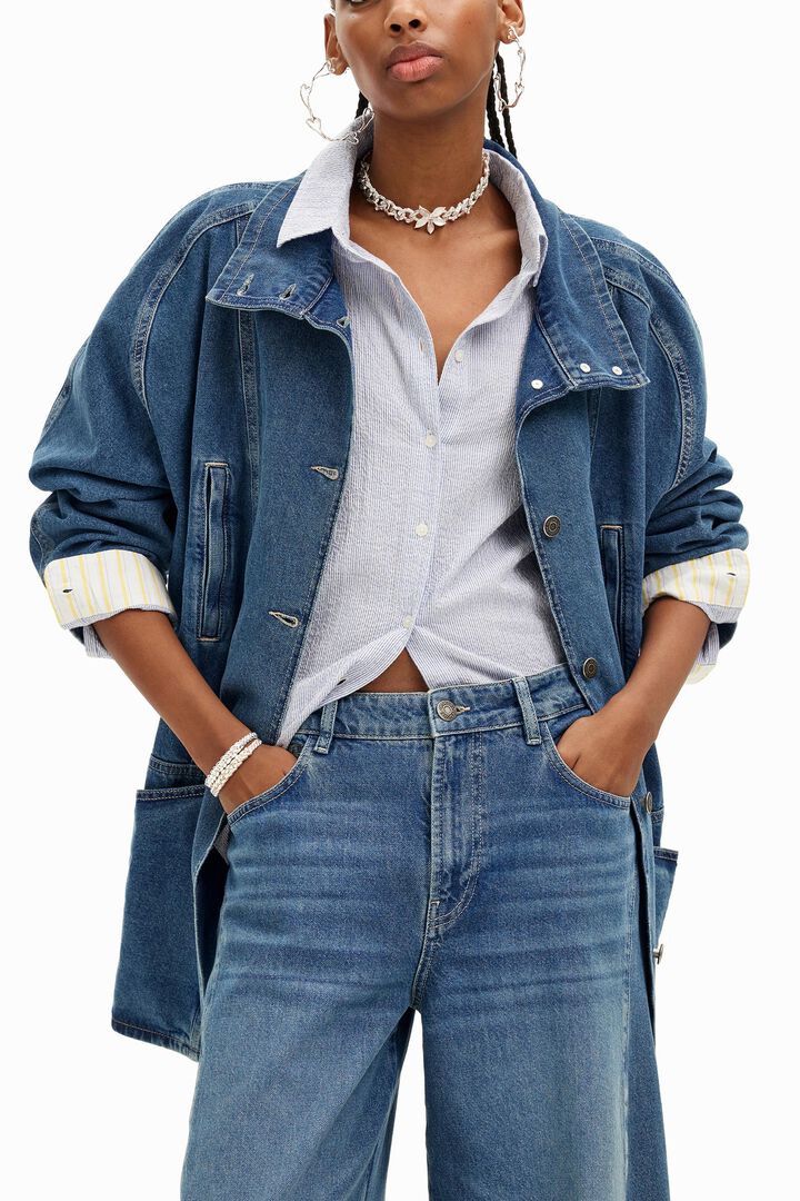 Long straight-cut jeans. | Desigual