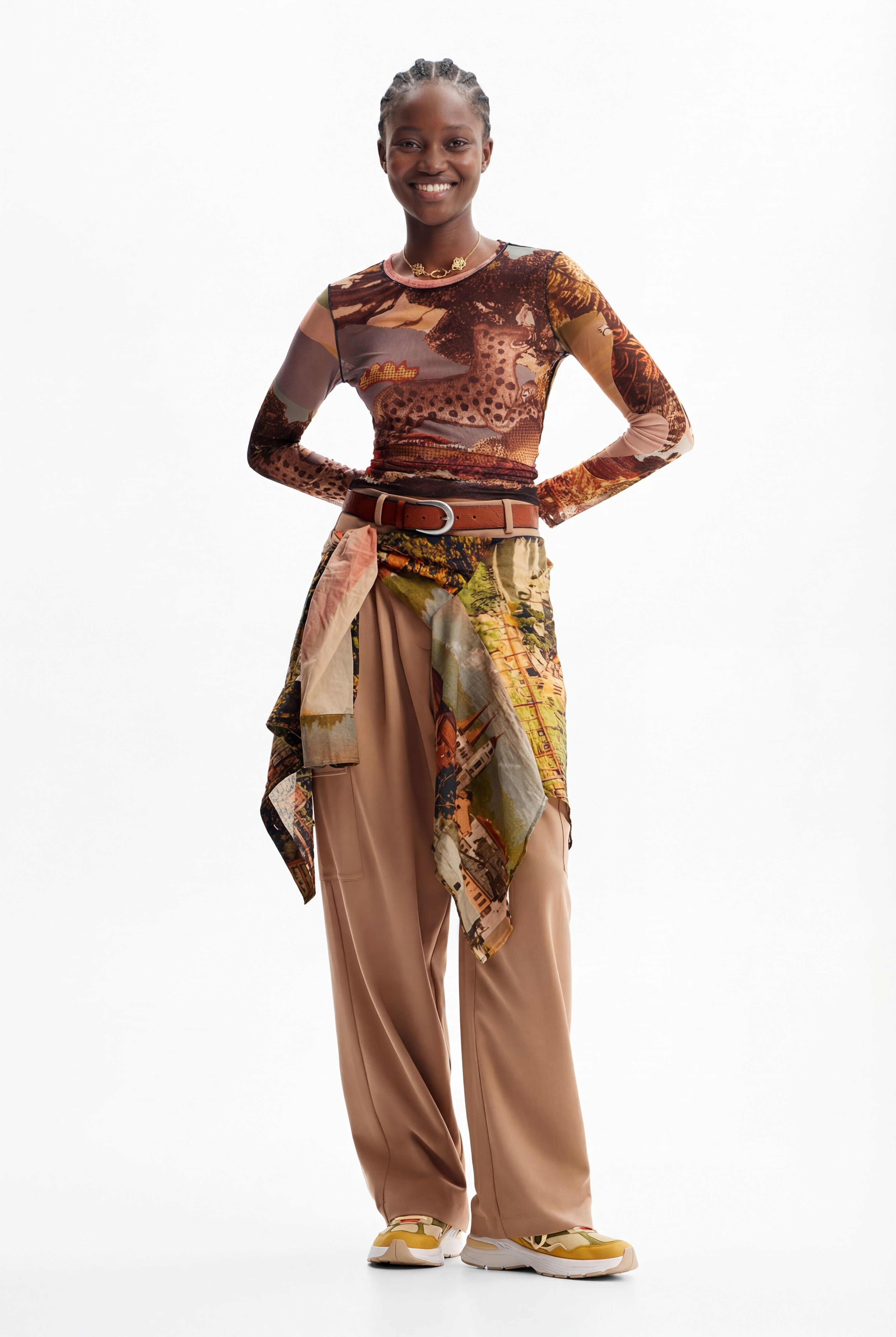 Pantalón sastre M. Christian Lacroix - BROWN - XL
