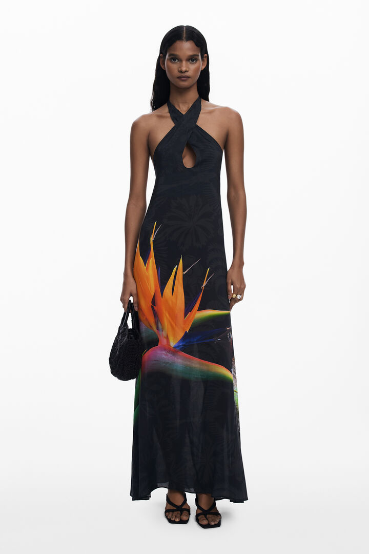 Printed long dress