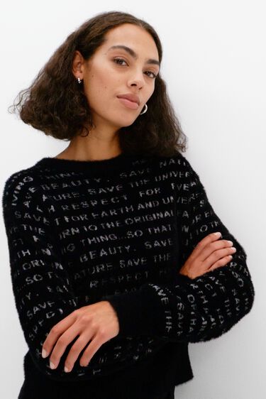 Oversize pulover "Manifesto" | Desigual