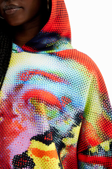 María Escoté oversize hoodie | Desigual