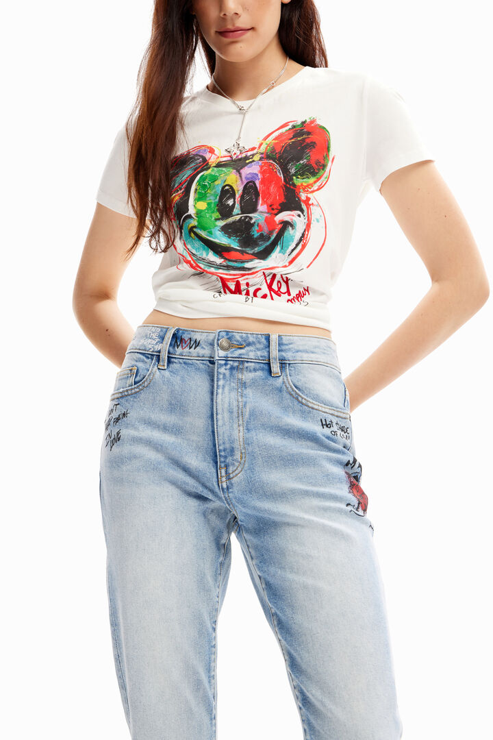 Straight Mickey Mouse jeans | Desigual