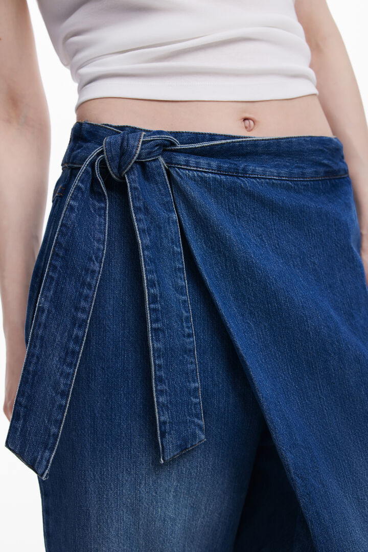 Baggy wrap-style jeans | Desigual