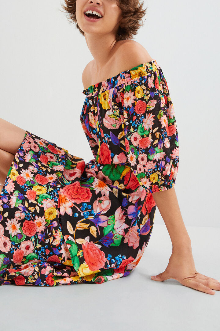 Floral layered dress | Desigual