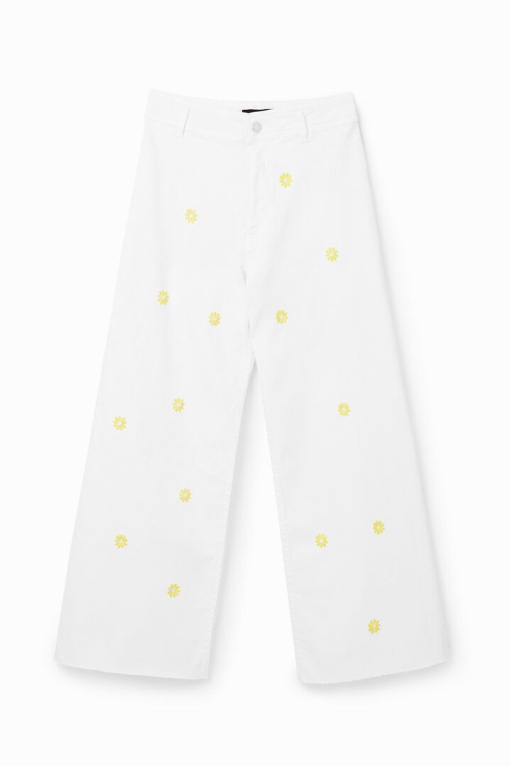 Daisy cropped culotte jeans