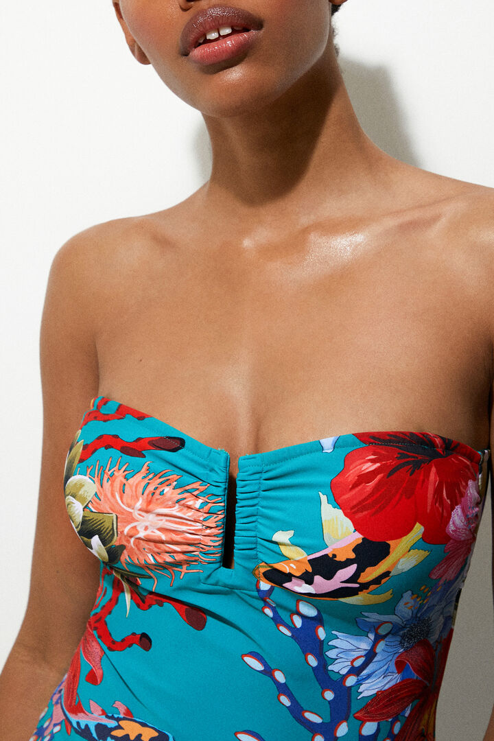 Maillot de bain sans bretelles | Desigual