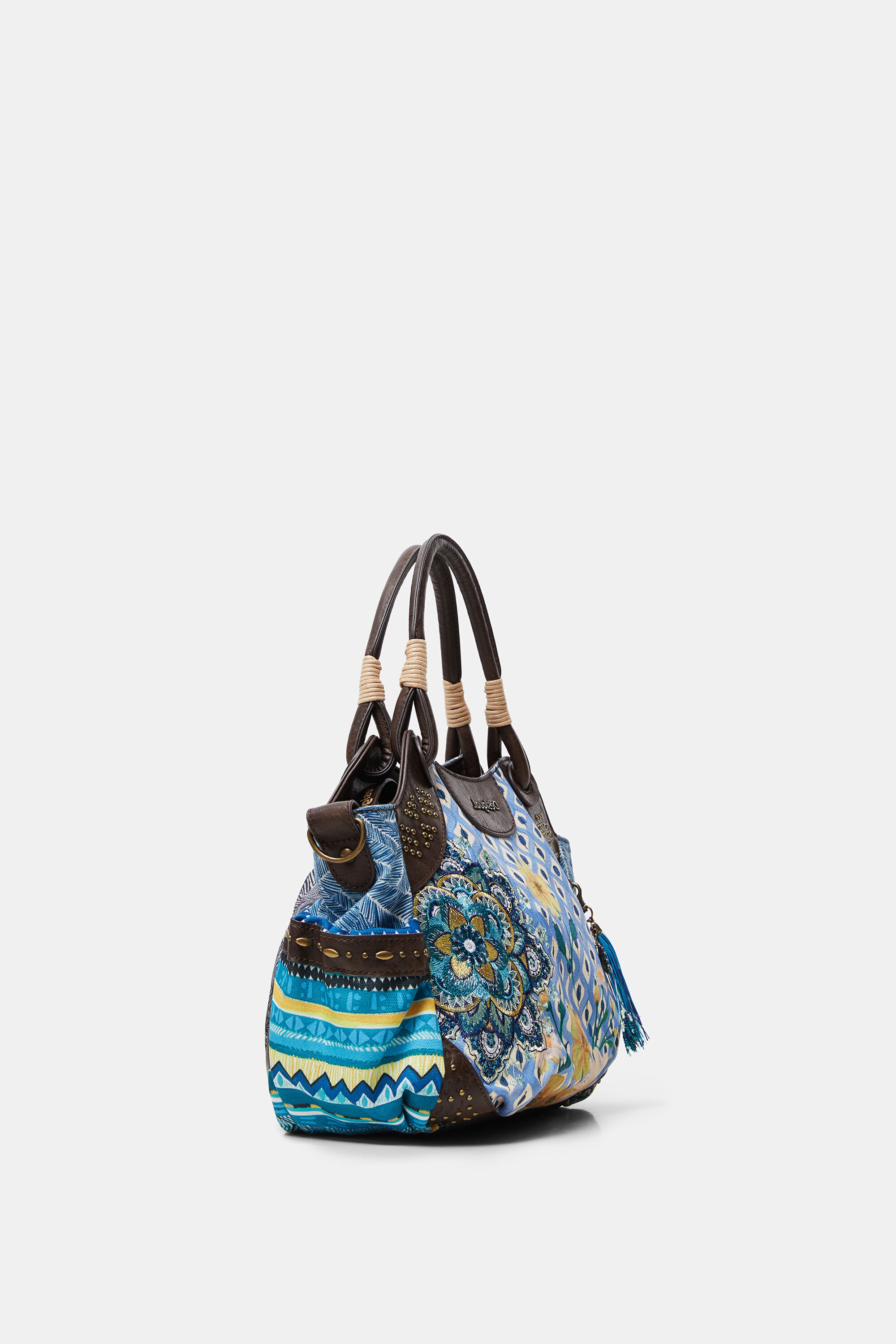 Bolso desigual tachuelas top