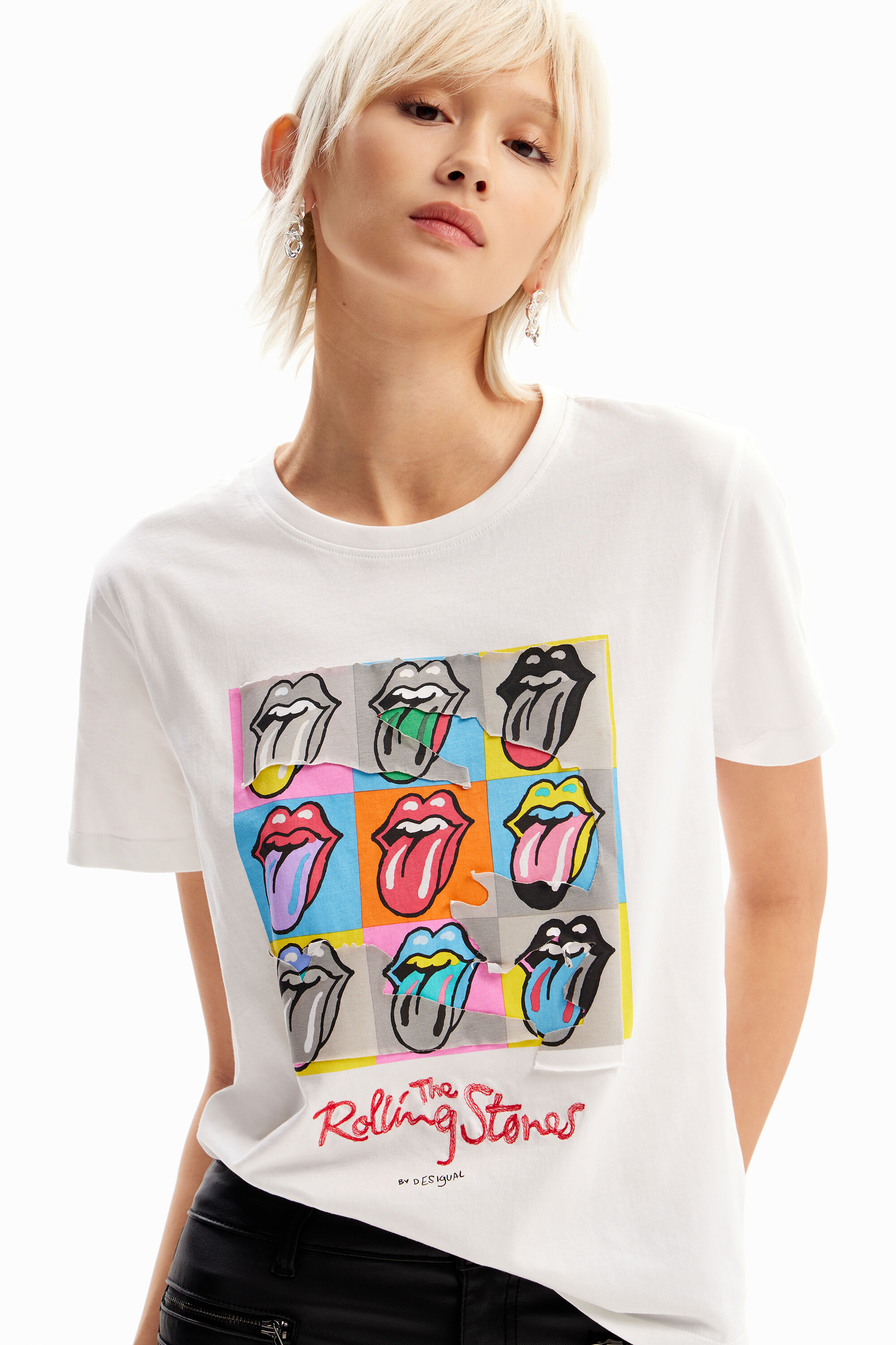 The Rolling Stones マルチカラーTシャツ