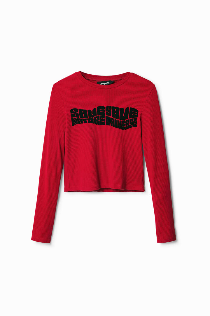 Cropped “Save Nature” T-shirt