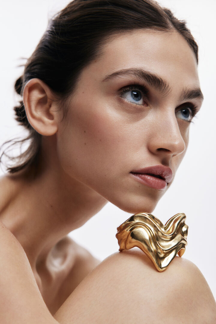 Zalio gold-plated heart bracelet | Desigual