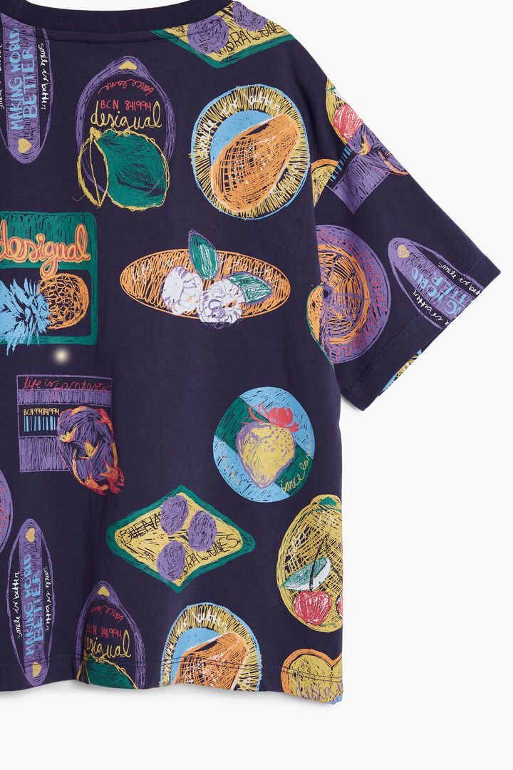 Camiseta sellos manga corta | Desigual
