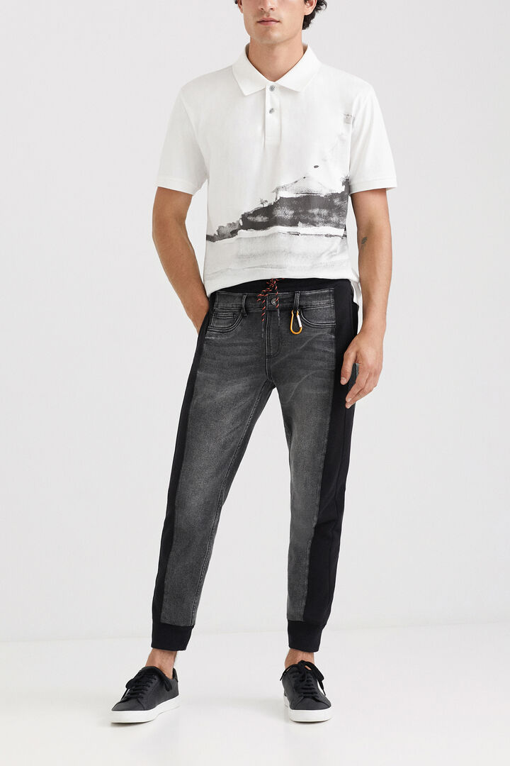 Hybrid denim jogging trousers | Desigual