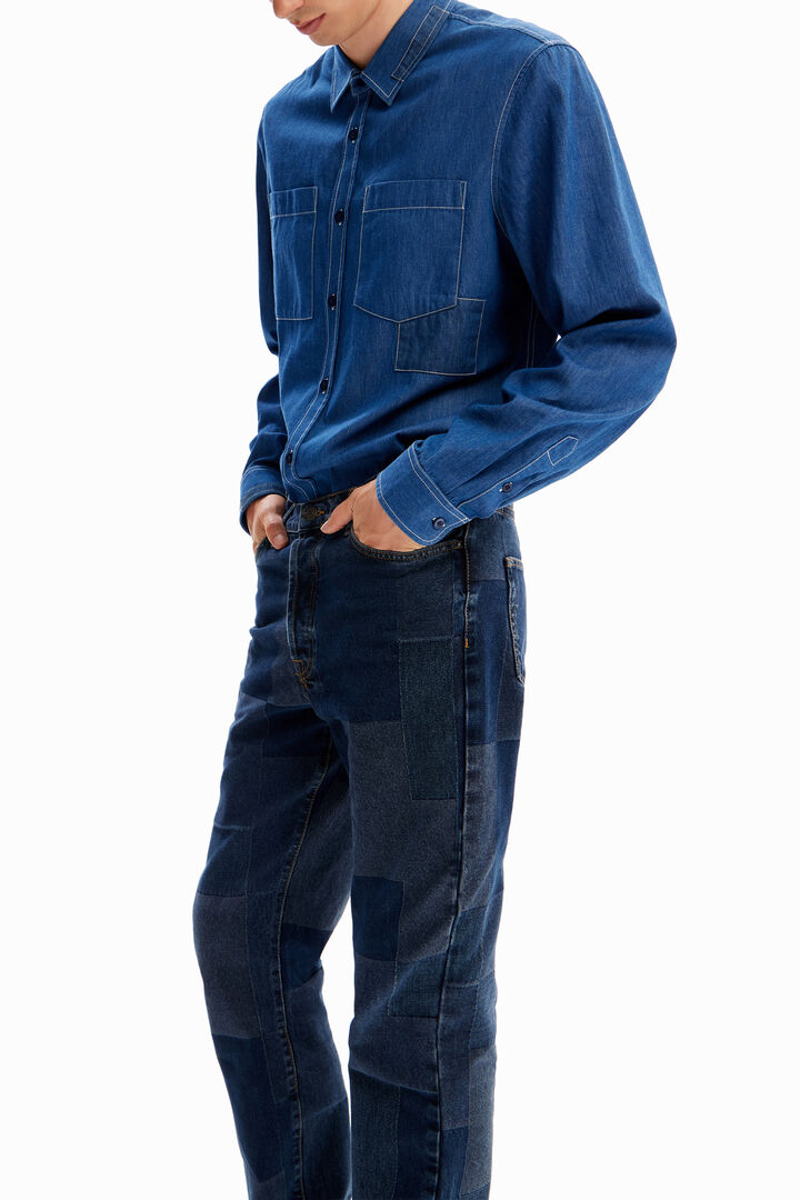 Jeans Straight quadri | Desigual