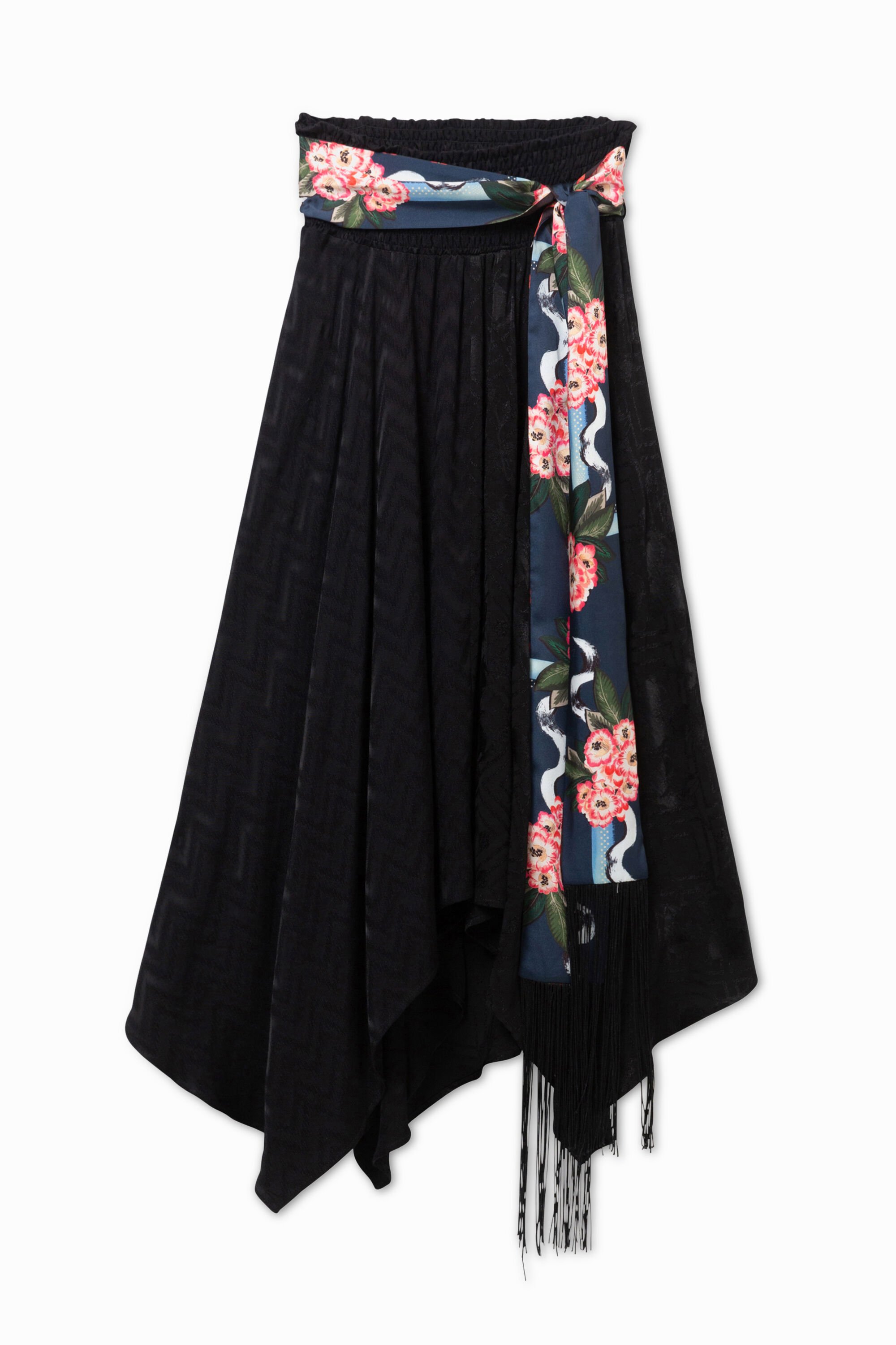Skirt with scarf belt