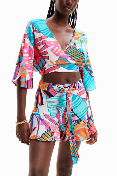 Shorts volantes tropical | Desigual