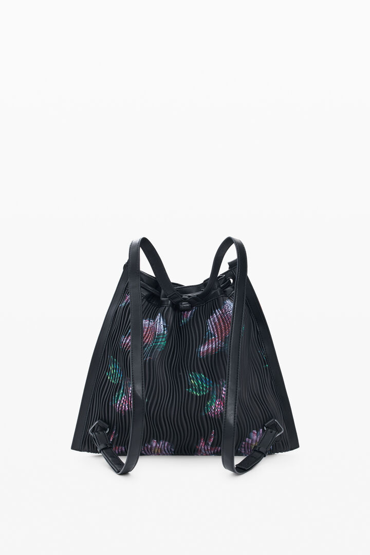 Mochila mediana textura flores | Desigual