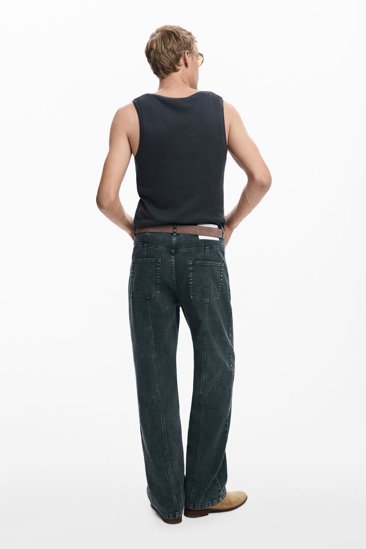 Rechte broek met gewassen effect | Desigual