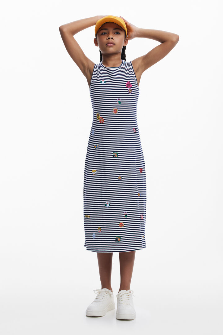 Embroidered cut-out dress | Desigual
