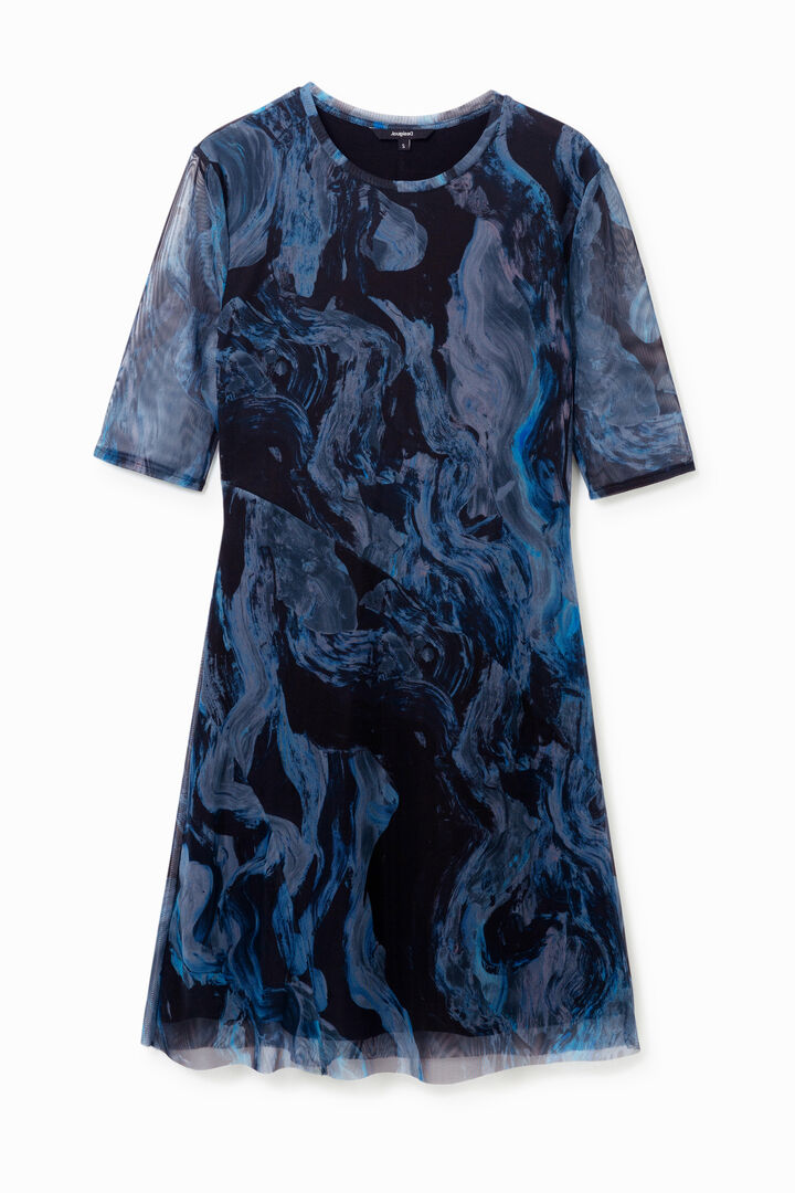 Vestido marmolado efecto 3D | Desigual