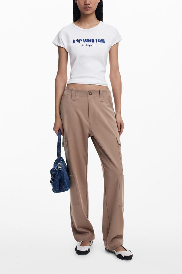 Utility straight pants