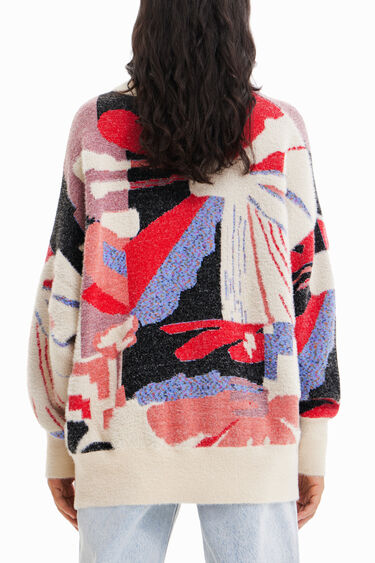 マルチカラー 幾何学模様 セーター | Desigual
