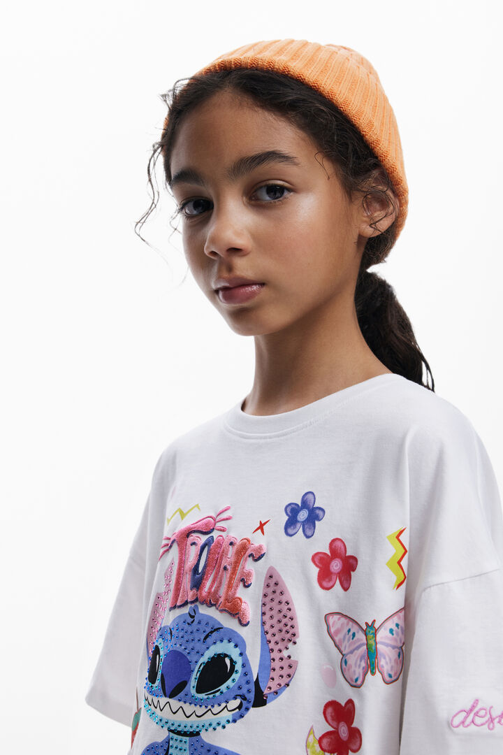 Camiseta cropped Stitch™ 3D | Desigual