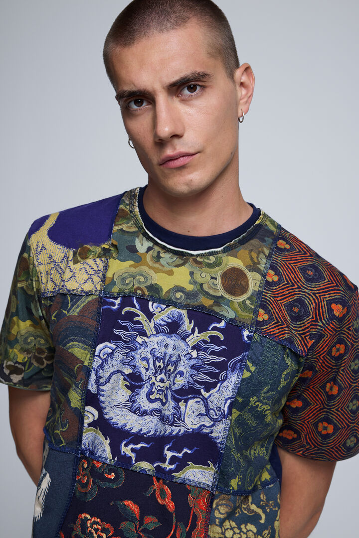 Patchwork Printed T-shirt