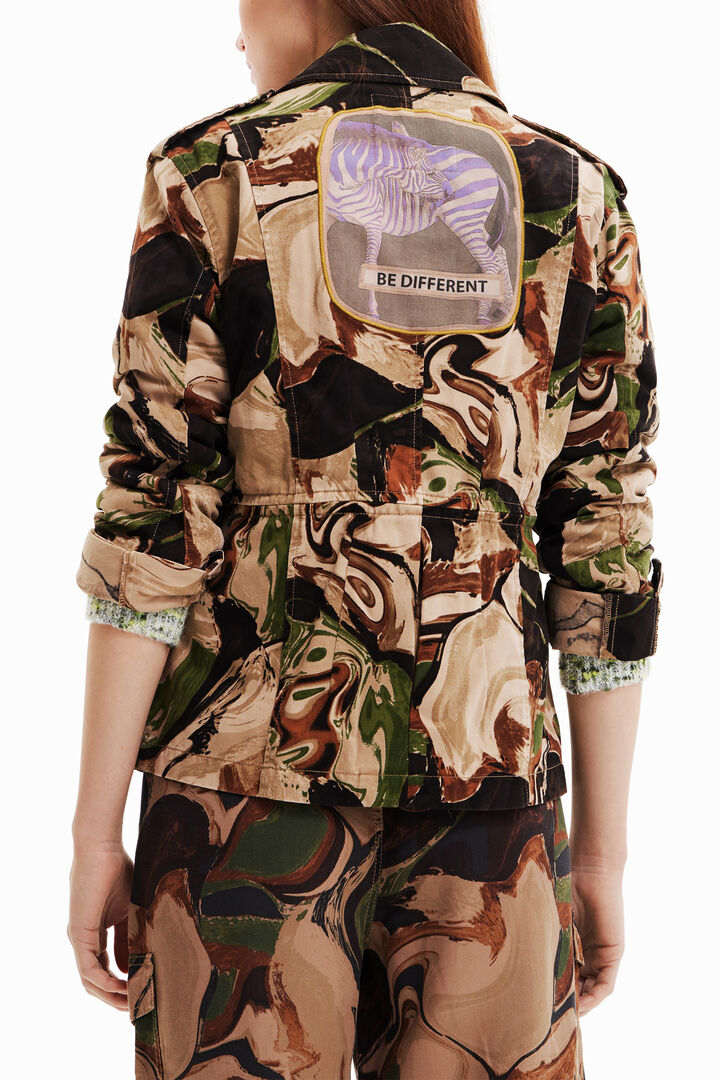 Chaqueta corta camuflaje | Desigual