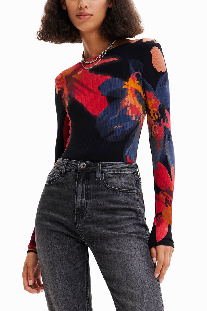 Body ajusté fleuri | Desigual