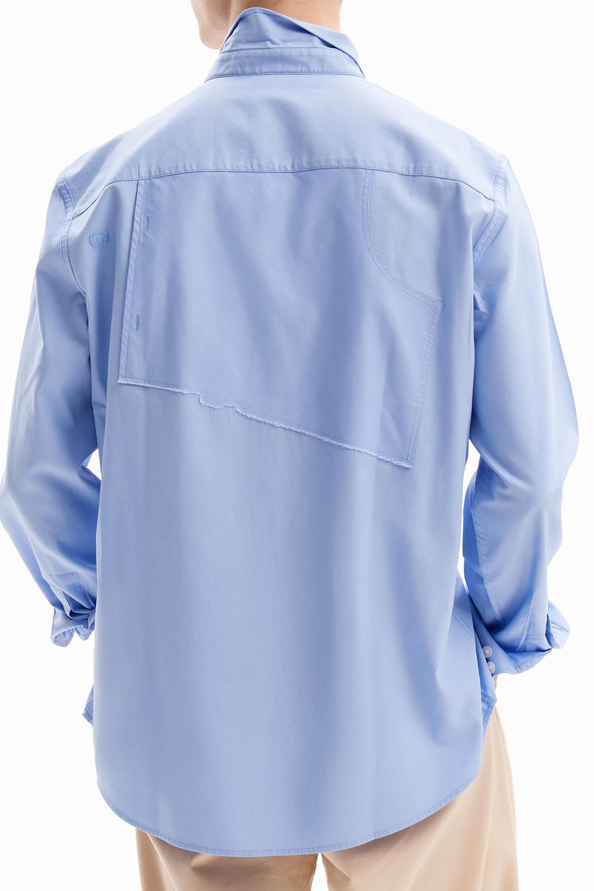  Camicia Popeline Patchwork 