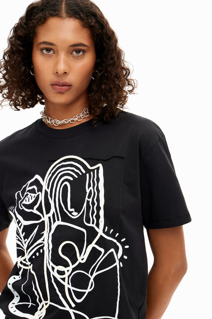 Arty illustration T-shirt | Desigual