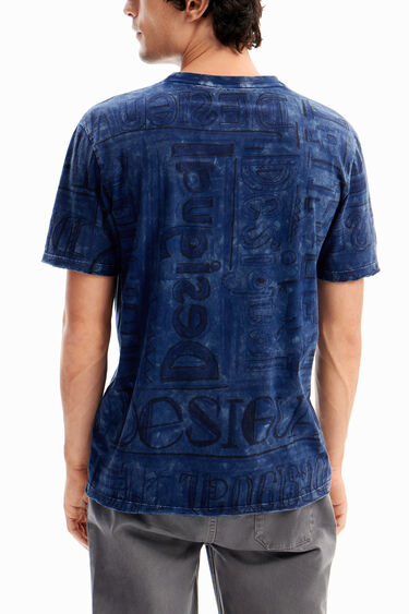 Camiseta logos tejido lavado | Desigual
