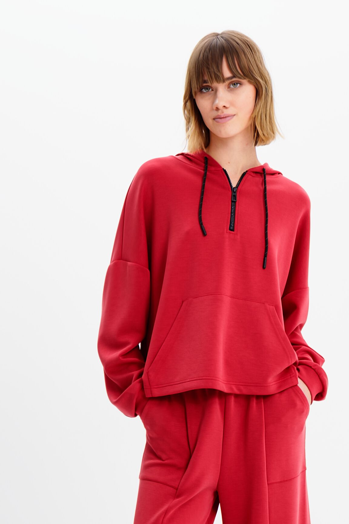 Oversize soft touch hoodie