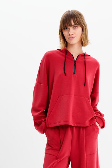 Oversize soft-touch hoodie | Desigual