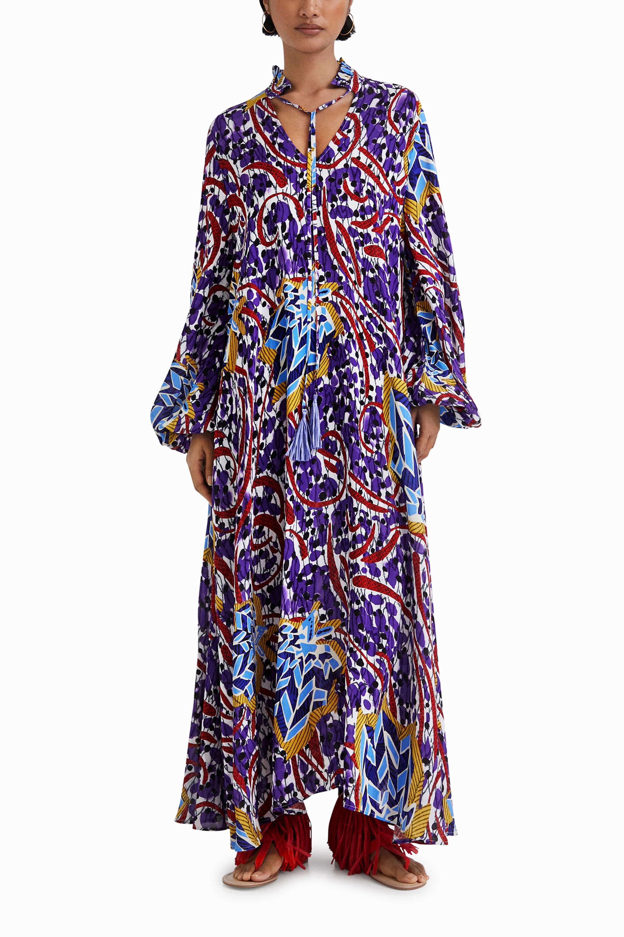 Stella Jean long kaftan | Desigual.com