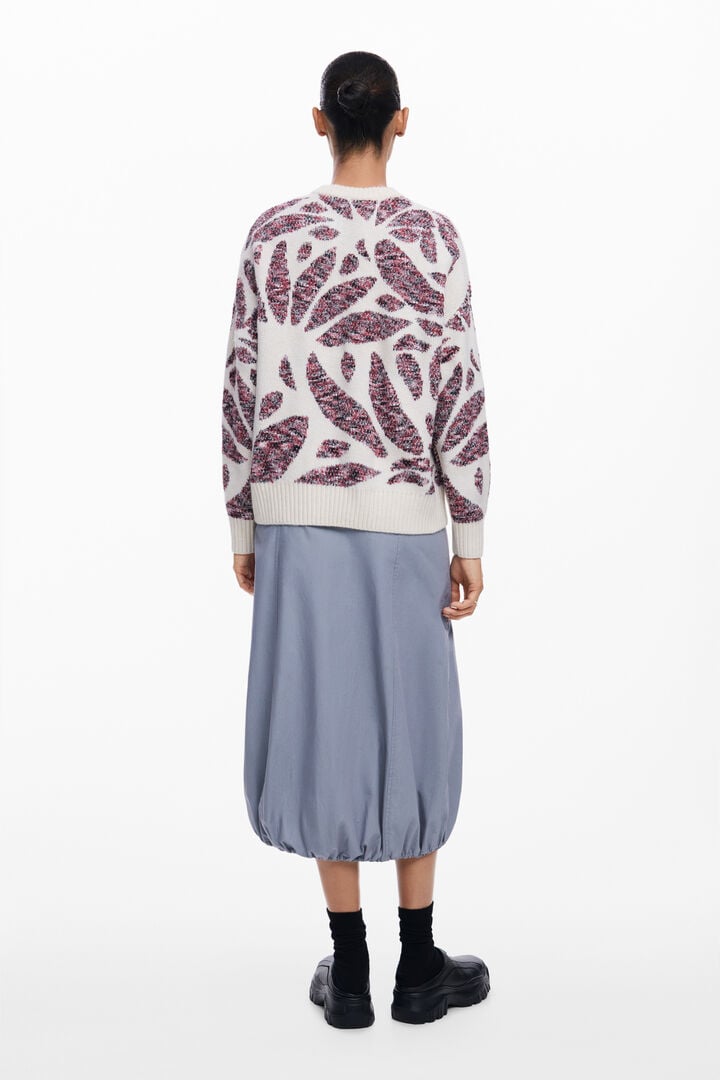 Leaf print sweater | Desigual